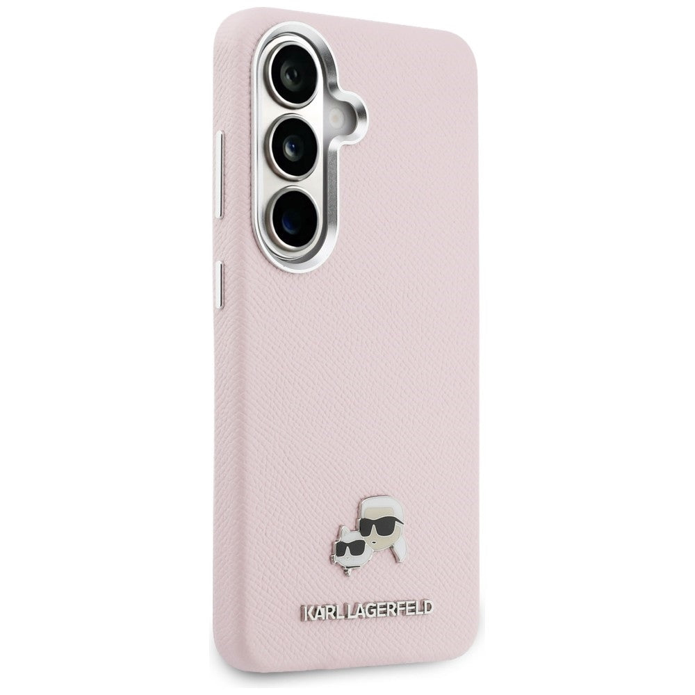 Husa MagSafe pentru Samsung Galaxy S26 S942, Karl Lagerfeld, Karl & Choupette Head's Pin, Roz
