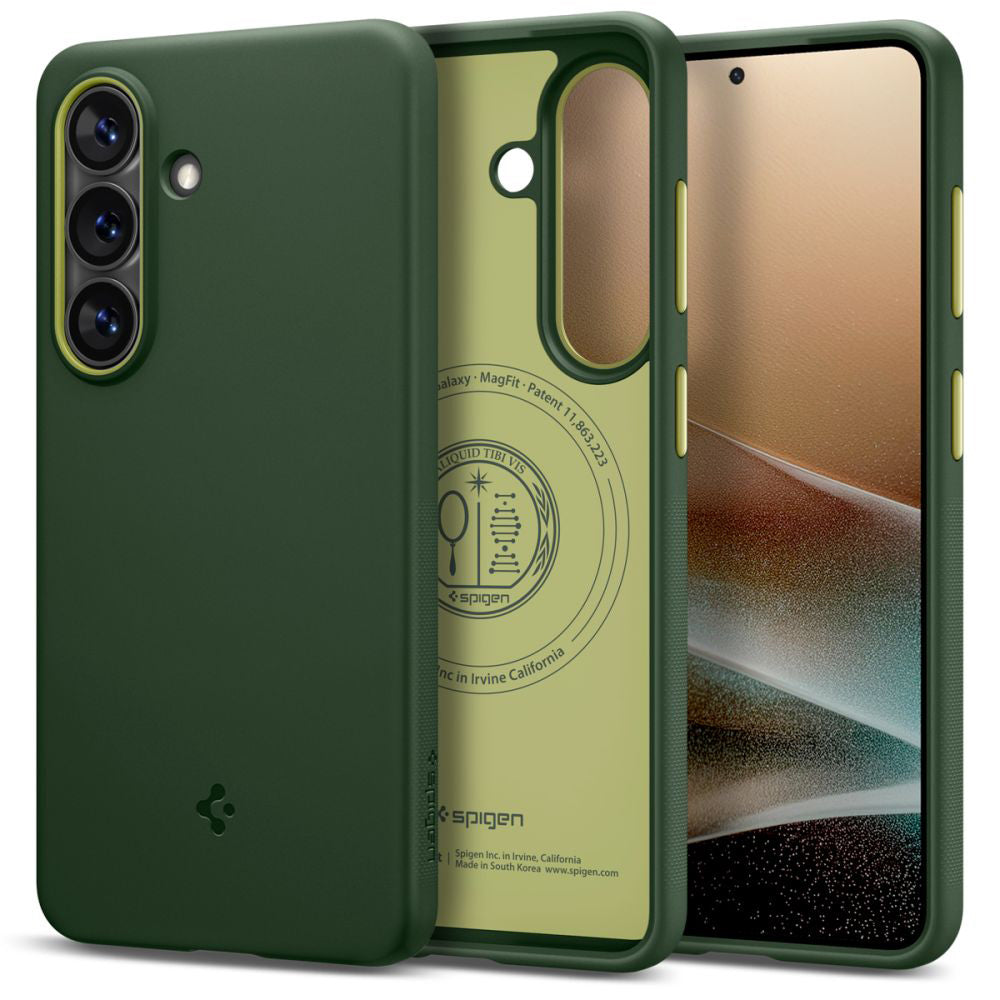 Husa MagSafe pentru Samsung Galaxy S26 S942, Spigen, Caseology Nano Pop, Verde ACS11067