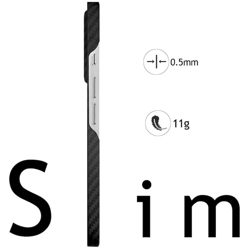 Husa MagSafe pentru Samsung Galaxy S26 S942, Techsuit, Aramid Fiber, Neagra