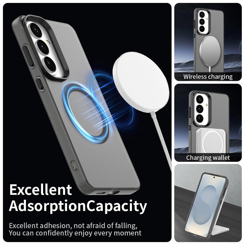 Husa MagSafe pentru Samsung Galaxy S26 S942, Techsuit, CandyCase, Neagra