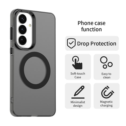 Husa MagSafe pentru Samsung Galaxy S26, Techsuit, CandyCase, Neagra