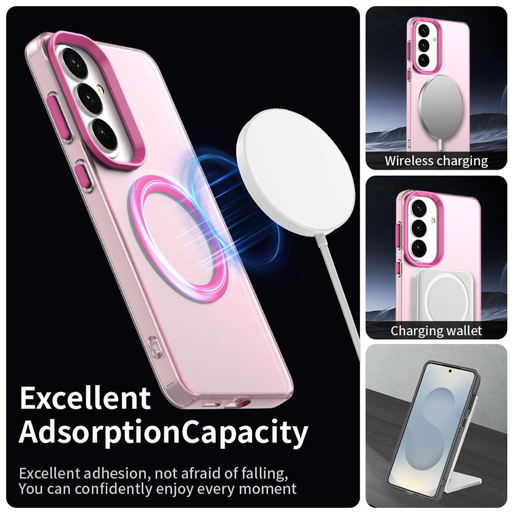 Husa MagSafe pentru Samsung Galaxy S26 S942, Techsuit, CandyCase, Roz
