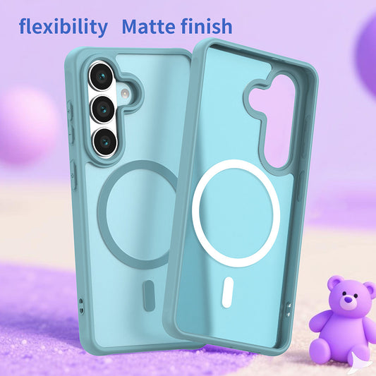 Husa MagSafe pentru Samsung Galaxy S26, Techsuit, HaloFrost II, Verde Deschis