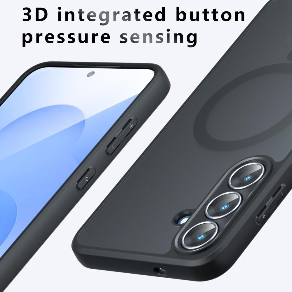 Husa MagSafe pentru Samsung Galaxy S26 S942, Techsuit, PureFrost, Neagra Satinata