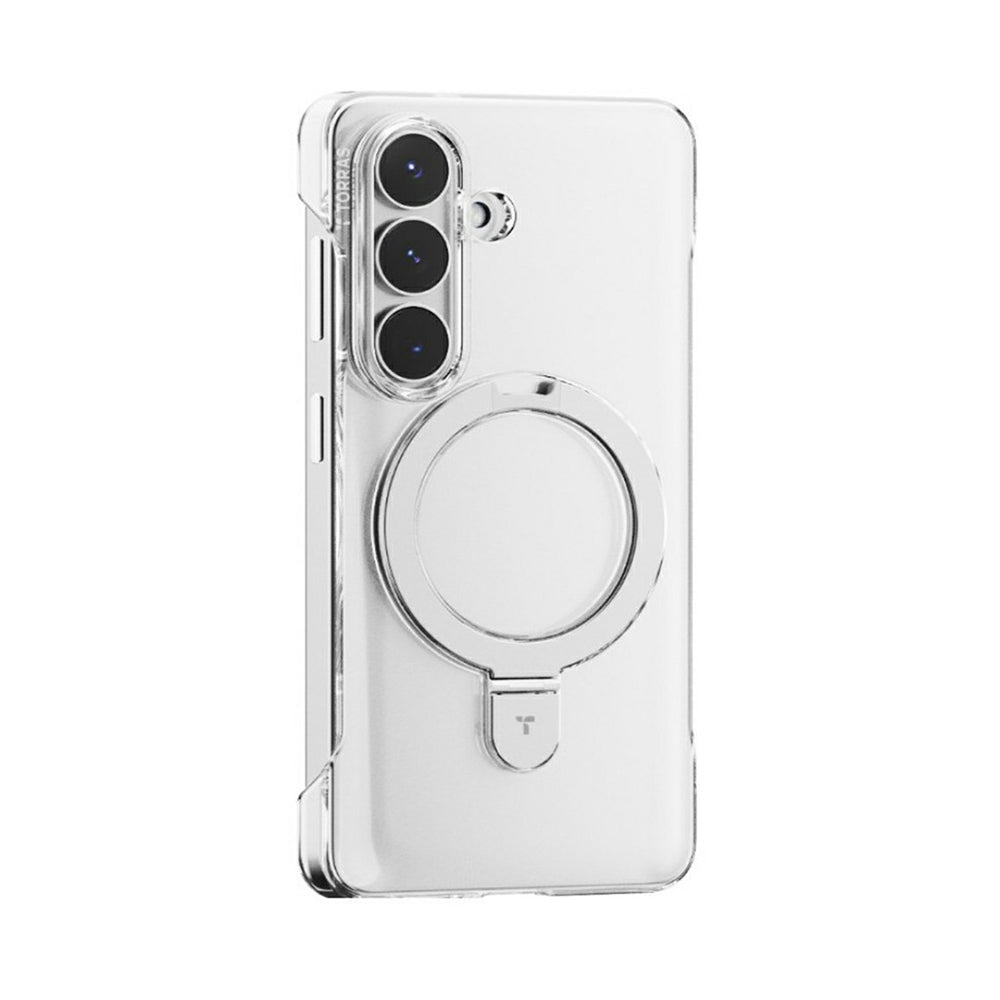 Husa MagSafe pentru Samsung Galaxy S26 S942, Torras, Ostand Slim, Transparenta