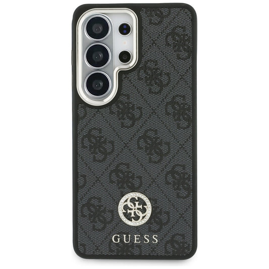 Husa MagSafe pentru Samsung Galaxy S26 Ultra S948, GUESS, 4G Big Rhinestone Triangle Strap, Neagra