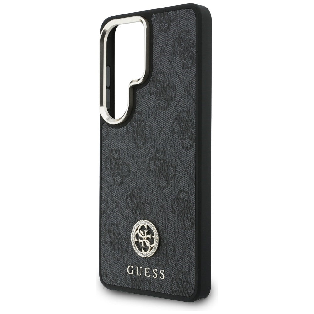 Husa MagSafe pentru Samsung Galaxy S26 Ultra S948, GUESS, 4G Big Rhinestone Triangle Strap, Neagra