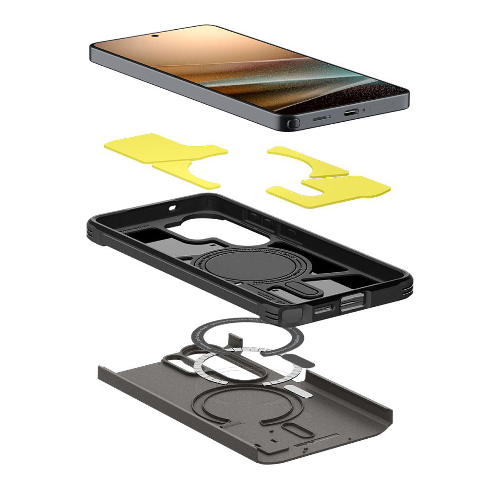 Husa MagSafe pentru Samsung Galaxy S26 Ultra S948, Spigen, Tough Armor, Gri ACS10685