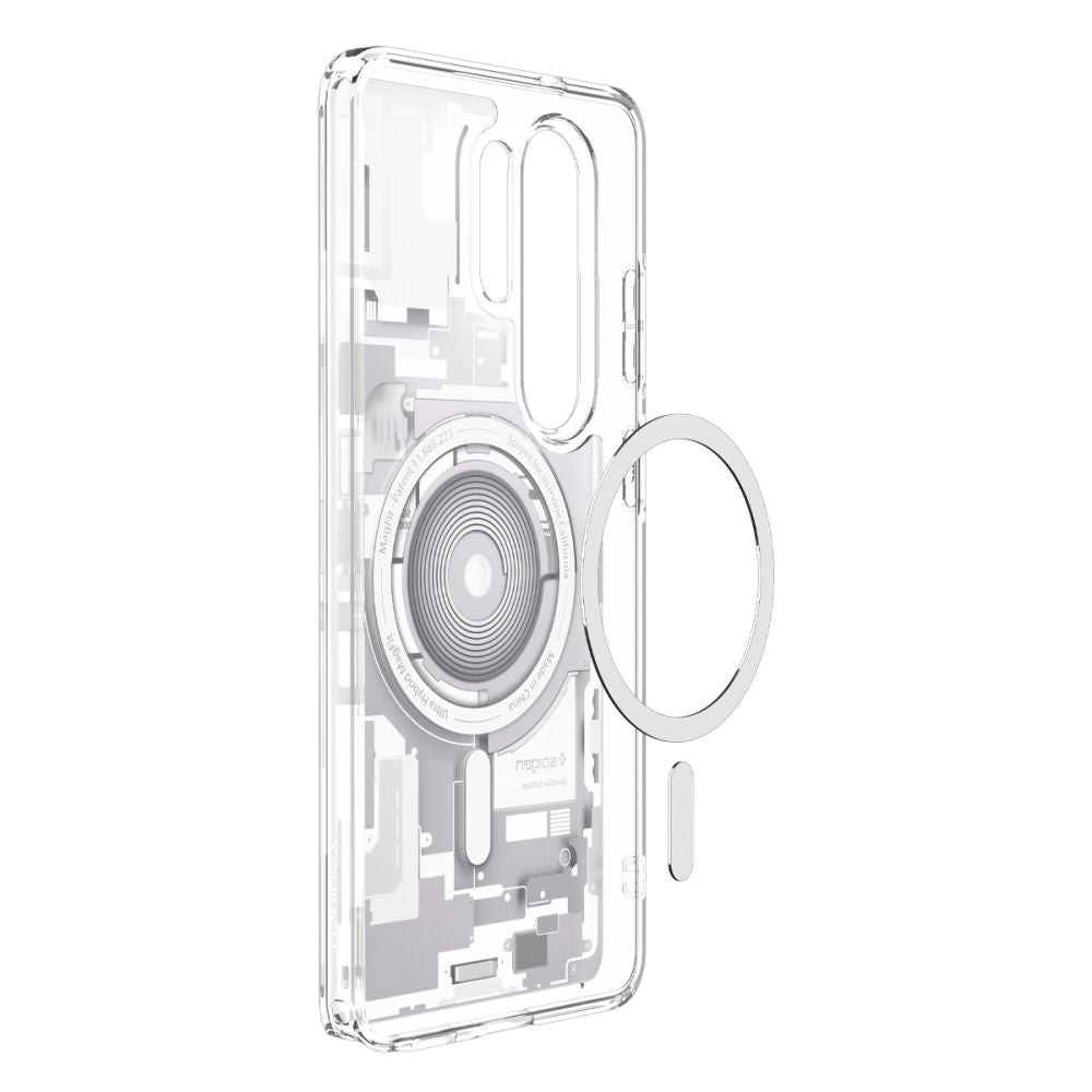 Husa MagSafe pentru Samsung Galaxy S26 Ultra S948, Spigen, Ultra Hybrid Zero One, Alba ACS10683