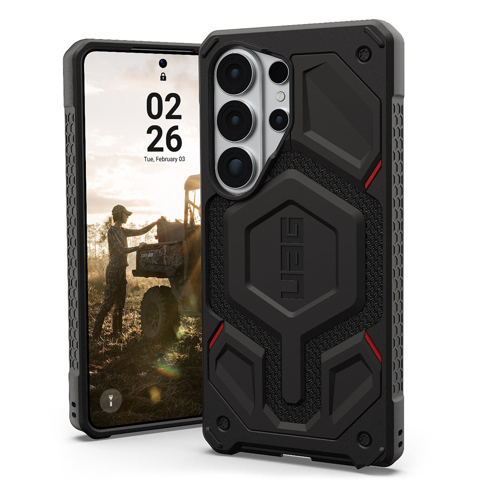 Husa MagSafe pentru Samsung Galaxy S26 Ultra S948, Urban Armor Gear, Monarch Pro Kevlar, Neagra