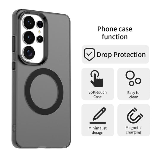 Husa MagSafe pentru Samsung Galaxy S26 Ultra, Techsuit, CandyCase, Neagra