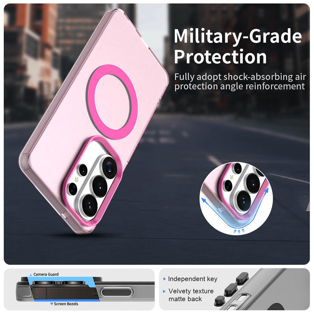 Husa MagSafe pentru Samsung Galaxy S26 Ultra S948, Techsuit, CandyCase, Roz