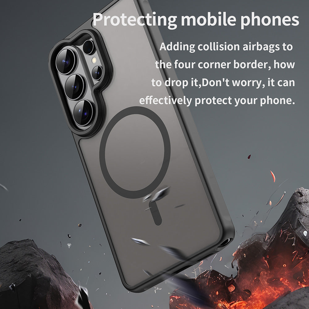 Husa MagSafe pentru Samsung Galaxy S26 Ultra S948, Techsuit, HaloFrost II, Neagra