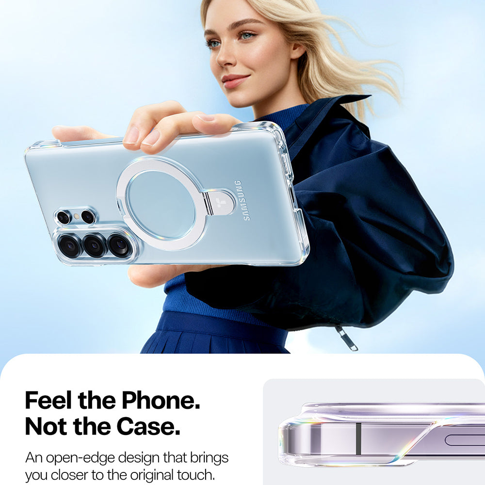 Husa MagSafe pentru Samsung Galaxy S26 Ultra S948, Torras, Ostand Slim, Transparenta