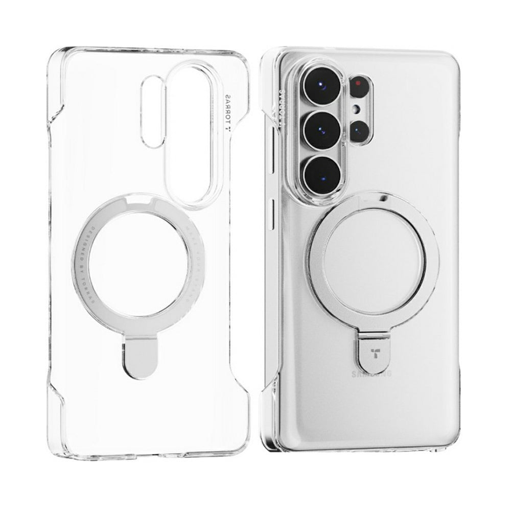 Husa MagSafe pentru Samsung Galaxy S26 Ultra S948, Torras, Ostand Slim, Transparenta