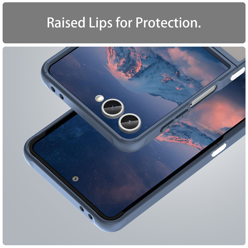 Husa MagSafe pentru Samsung Galaxy Z Flip7 F766, Techsuit, HaloFrost II, Bleumarin