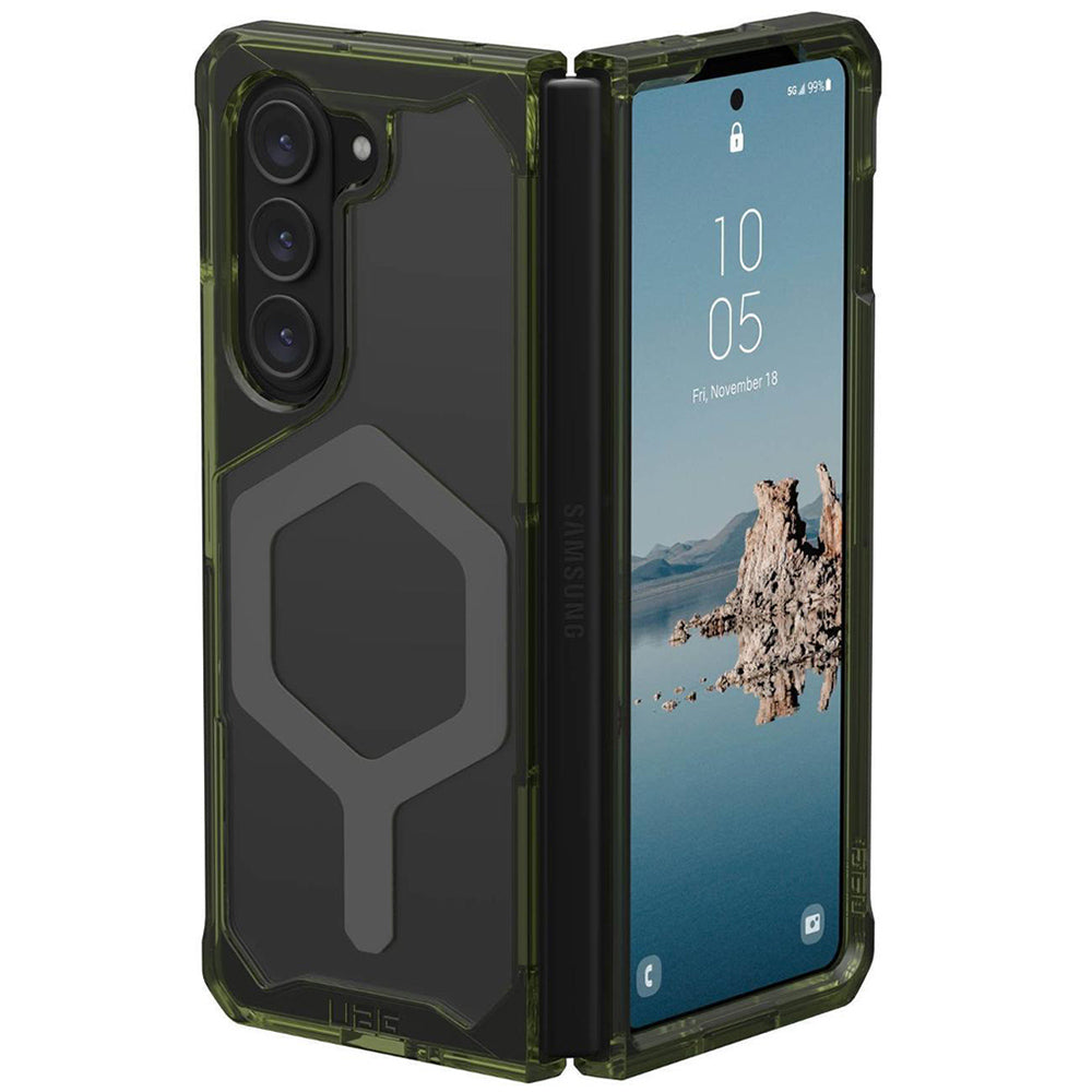 Husa MagSafe pentru Samsung Galaxy Z Fold5 F946, Urban Armor Gear, Plyo Pro, Verde Gri