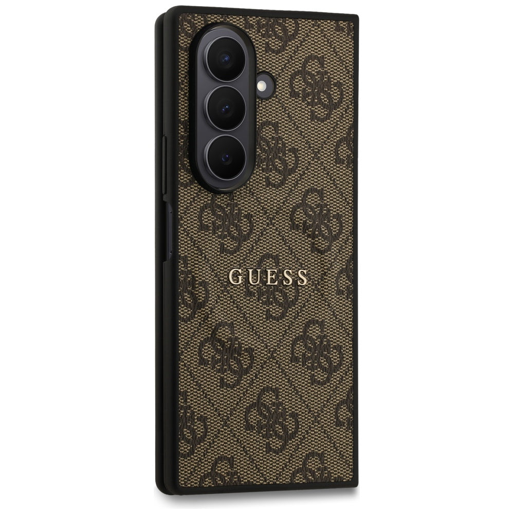 Husa MagSafe pentru Samsung Galaxy Z Fold7 F966, Guess, 4G Classic, Maro