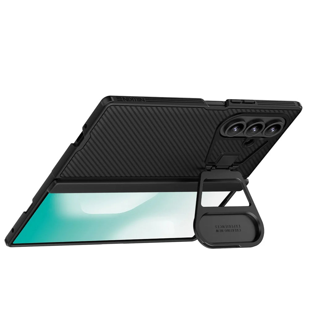 Husa MagSafe pentru Samsung Galaxy Z Fold7 F966, Nillkin, CamShield Prop with Metal Lens Cover, Neagra