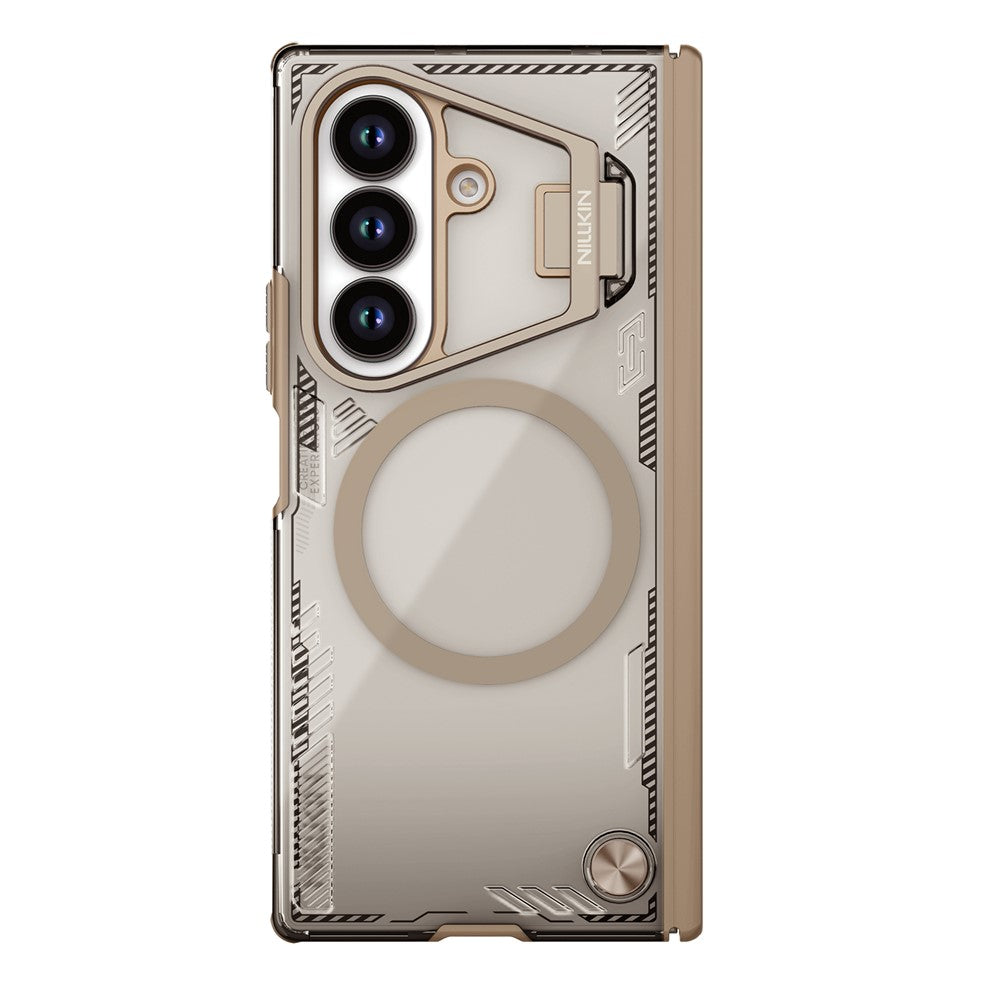 Husa MagSafe pentru Samsung Galaxy Z Fold7 F966, Nillkin, Iceblade Prop with Camera Cutout, Maro