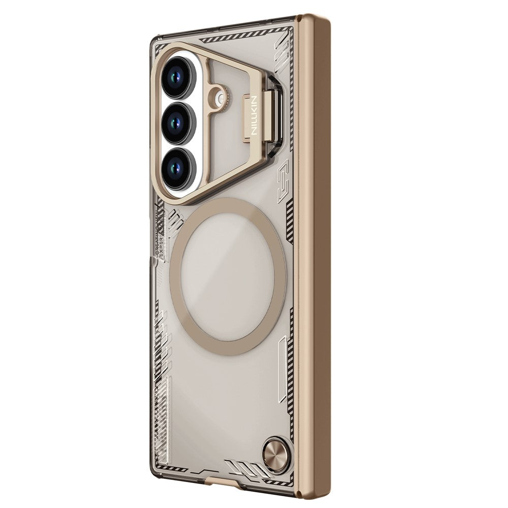 Husa MagSafe pentru Samsung Galaxy Z Fold7 F966, Nillkin, Iceblade Prop with Camera Cutout, Maro