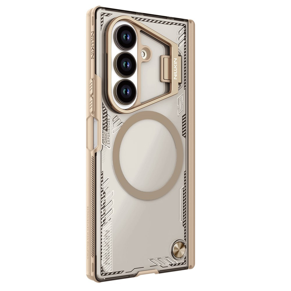 Husa MagSafe pentru Samsung Galaxy Z Fold7 F966, Nillkin, Iceblade Prop with Camera Cutout, Maro