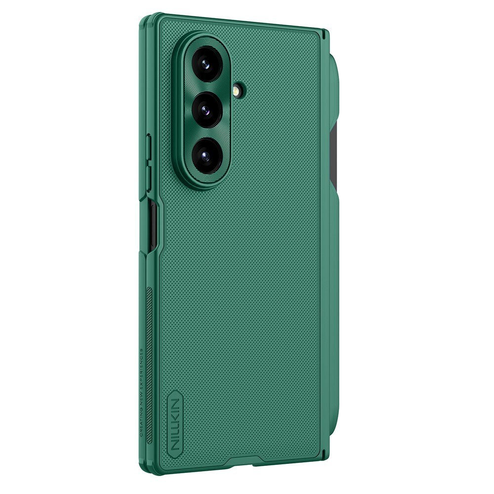 Husa MagSafe pentru Samsung Galaxy Z Fold7 F966, Nillkin, Super Frosted Shield with Pen Holder, Verde Inchis
