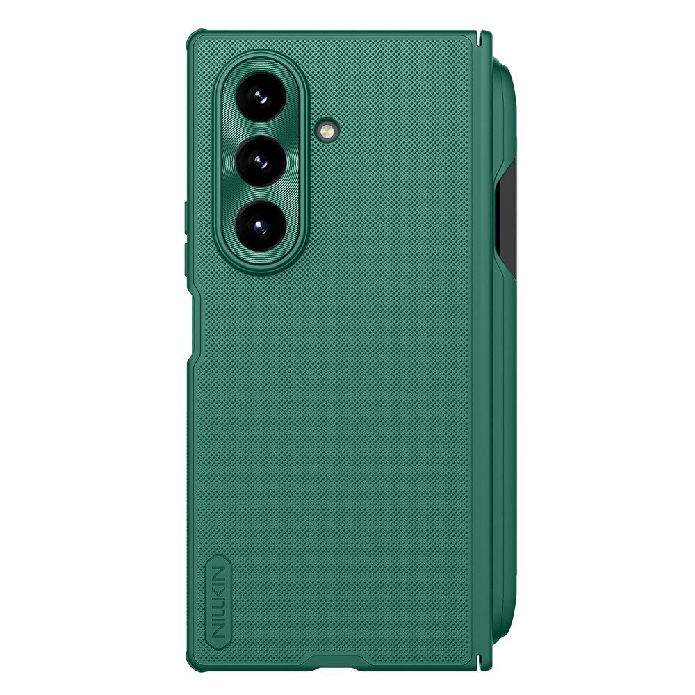 Husa MagSafe pentru Samsung Galaxy Z Fold7 F966, Nillkin, Super Frosted Shield with Pen Holder, Verde Inchis