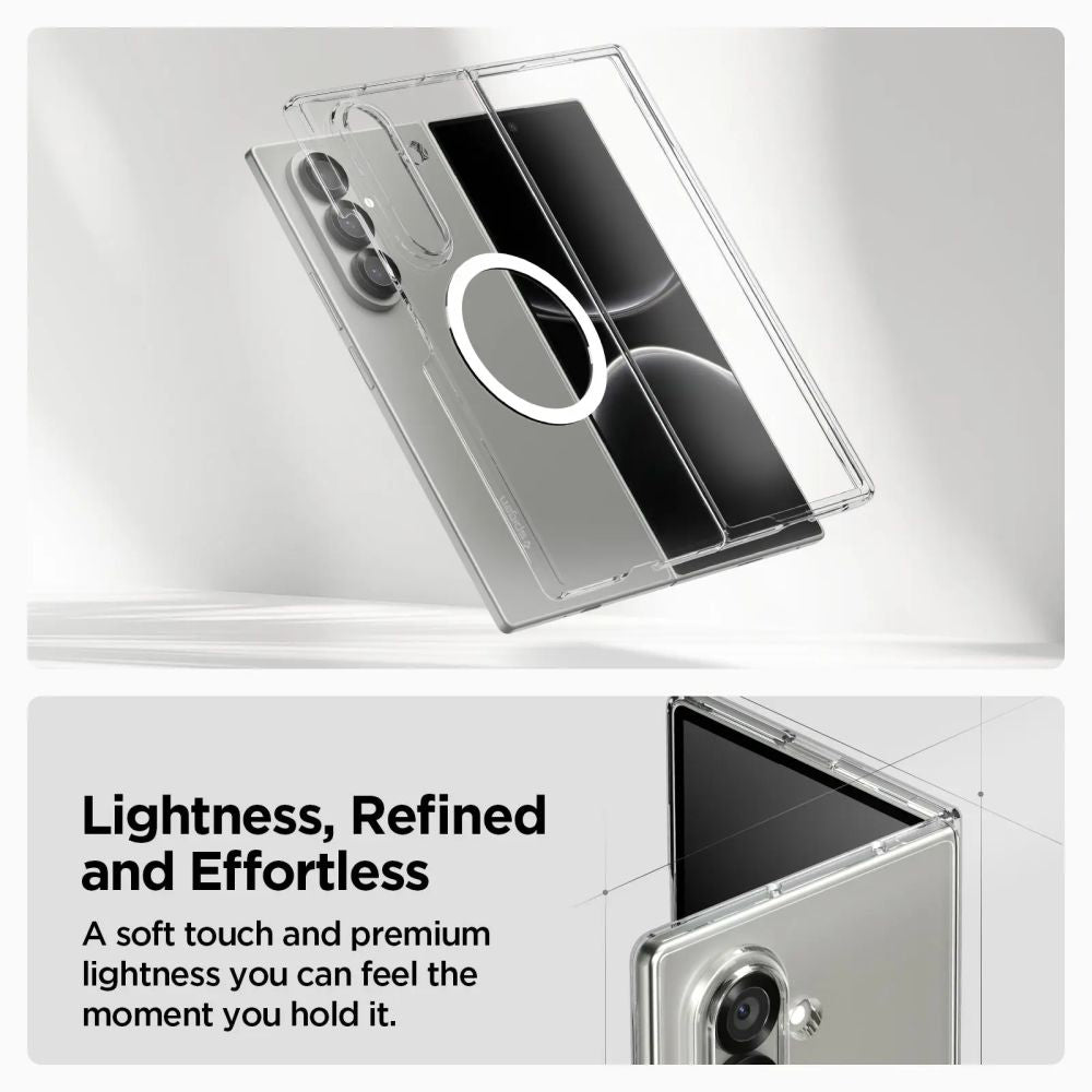 Husa MagSafe pentru Samsung Galaxy Z Fold7 F966, Spigen, Air Skin, Transparenta ACS09545