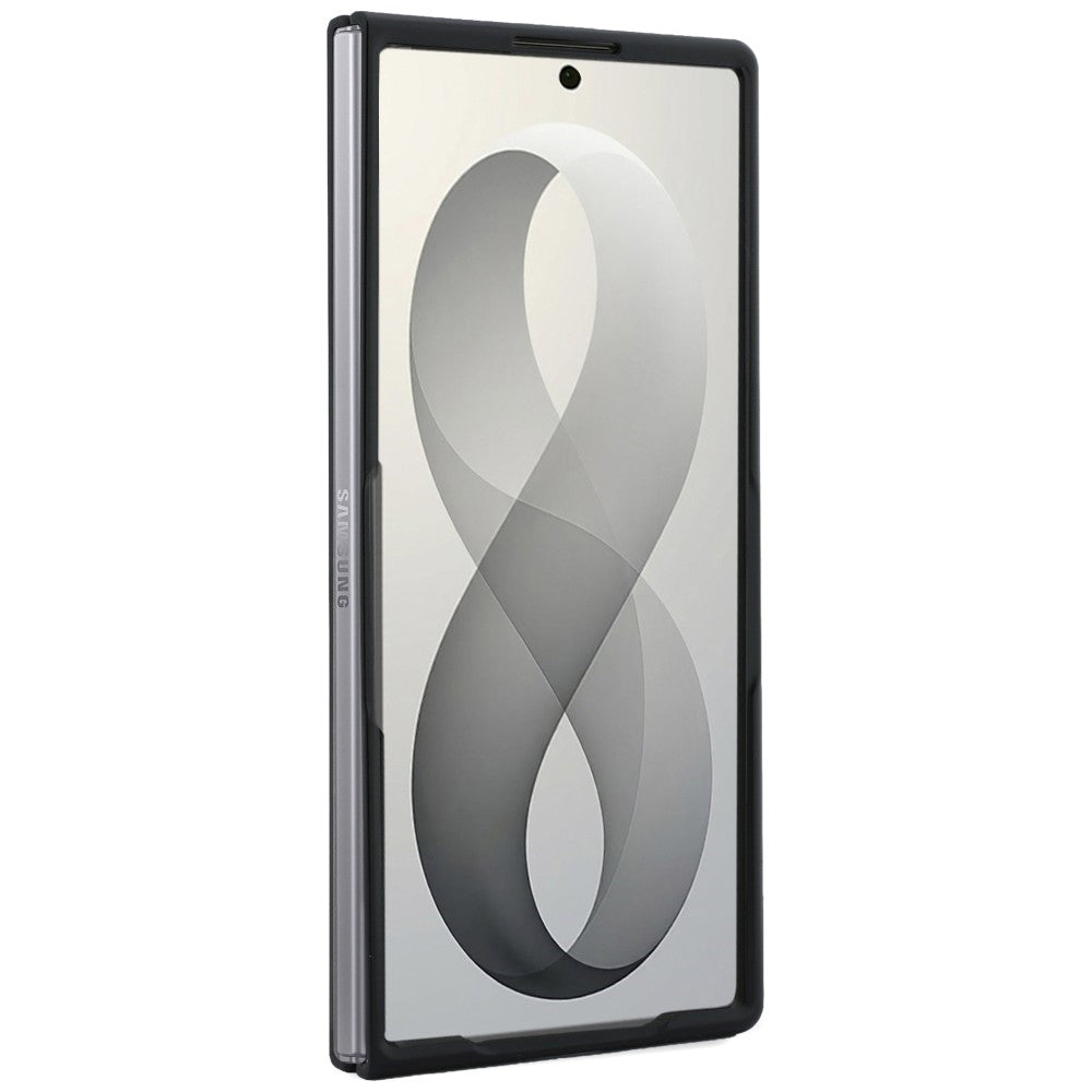 Husa MagSafe pentru Samsung Galaxy Z Fold8 Ultra F976, Guess, Ring Stand Grained Classic Logo, Bej