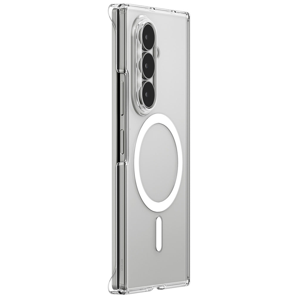 Husa MagSafe pentru Samsung Galaxy Z Fold8 Ultra F976, Spigen, Air Skin Zero, Transparenta Alba ACS11495