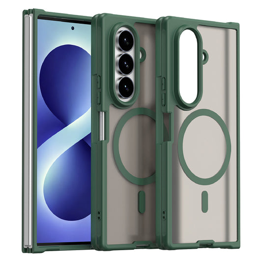 Husa MagSafe pentru Samsung Galaxy Z Fold8 Ultra F976, Techsuit, HaloFrost II, Verde