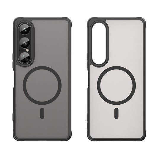 Husa MagSafe pentru Sony Xperia 1 VII, Techsuit, HaloFrost II, Neagra