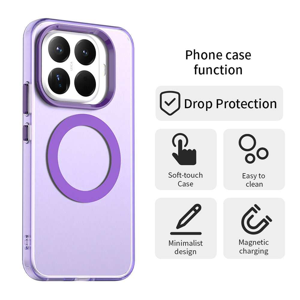 Husa MagSafe pentru Xiaomi 15T Pro, Techsuit, CandyCase, Mov