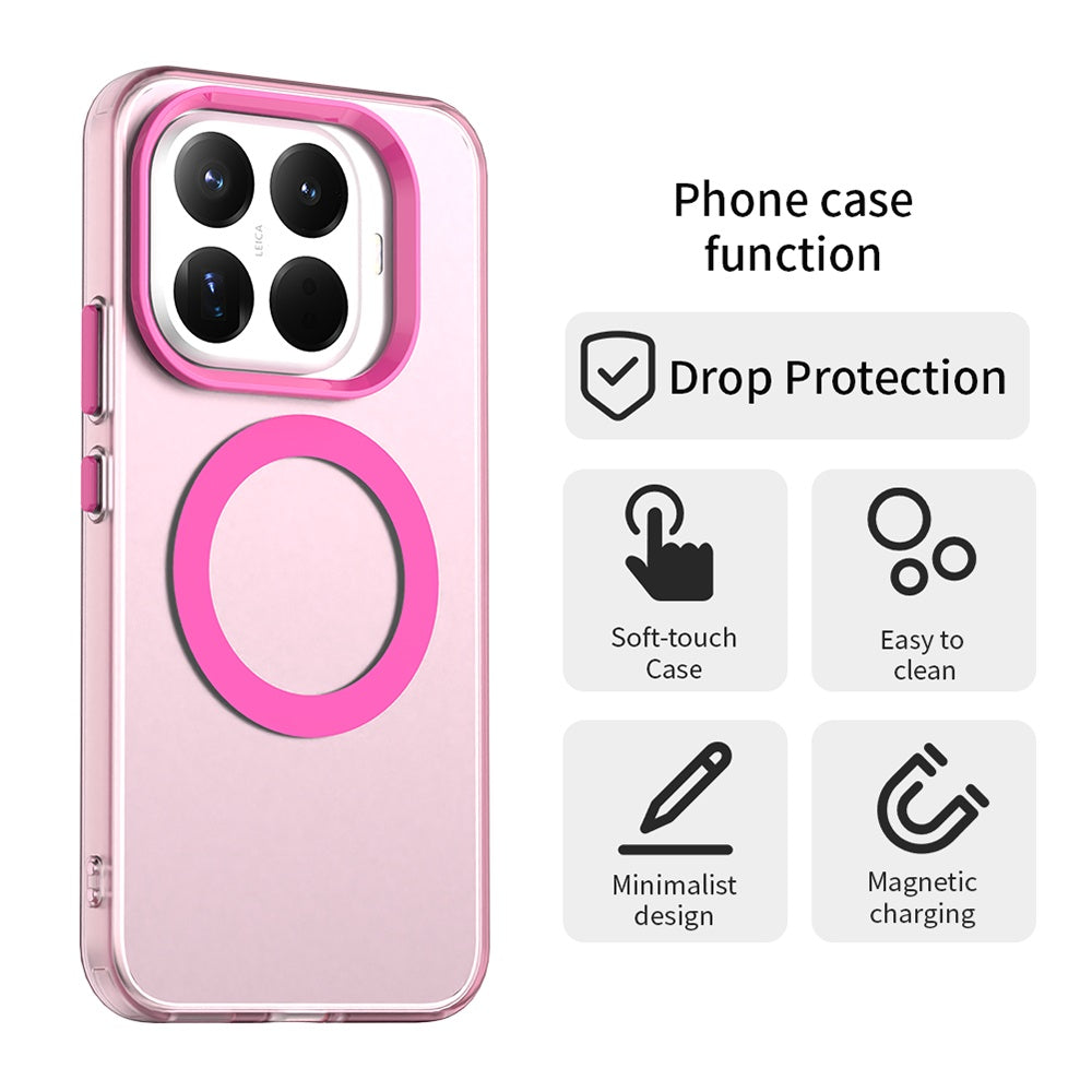 Husa MagSafe pentru Xiaomi 15T Pro, Techsuit, CandyCase, Roz