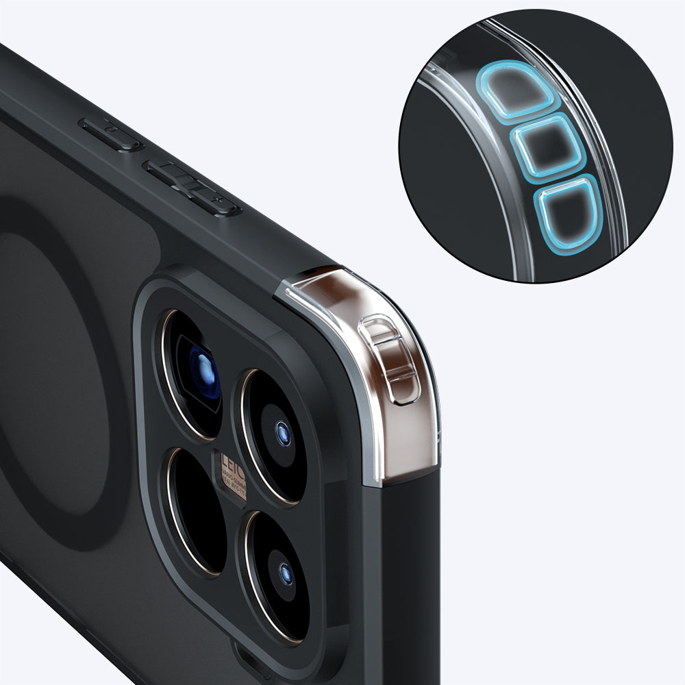 Husa MagSafe pentru Xiaomi 15T Pro, Techsuit, PureFrost, Neagra Satinata