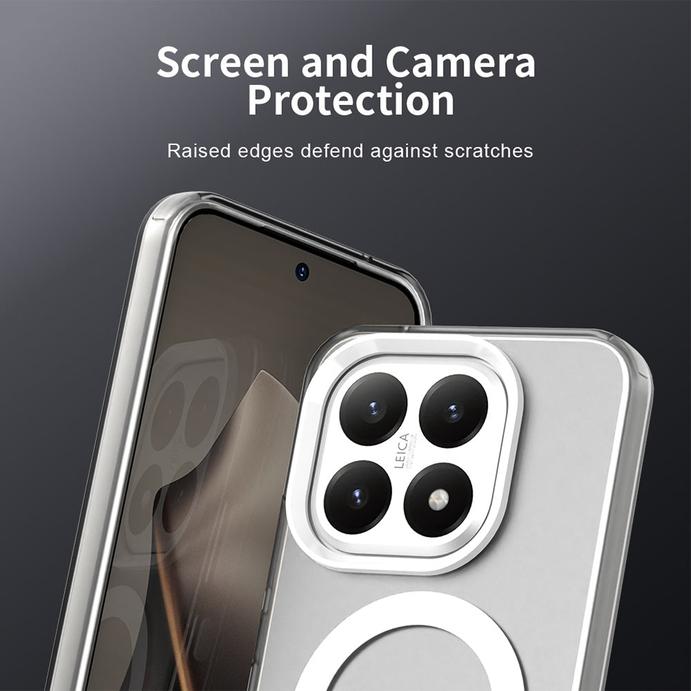 Husa MagSafe pentru Xiaomi 15T, Techsuit, CandyCase, Alba