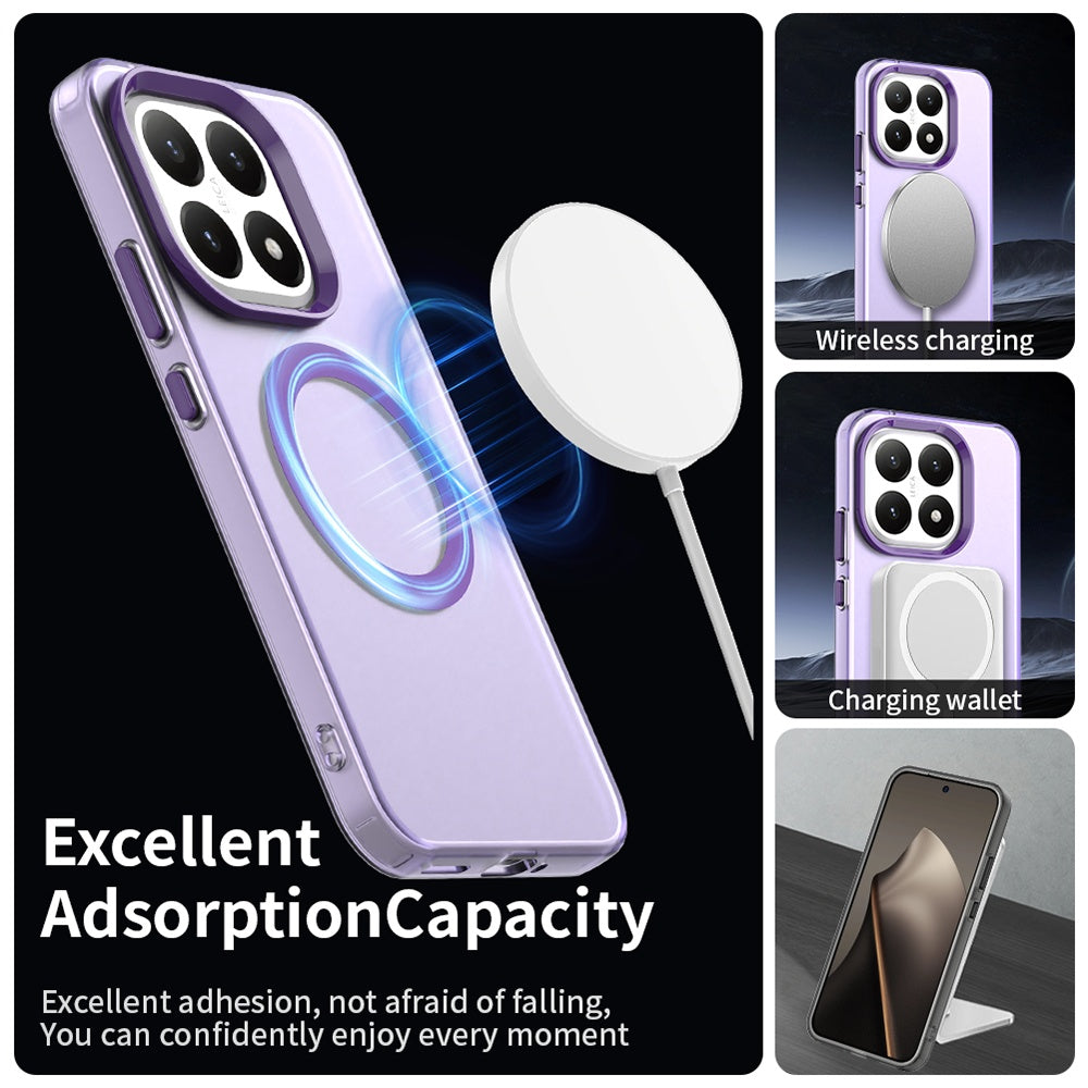 Husa MagSafe pentru Xiaomi 15T, Techsuit, CandyCase, Mov