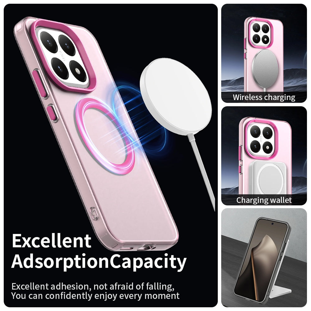 Husa MagSafe pentru Xiaomi 15T, Techsuit, CandyCase, Roz