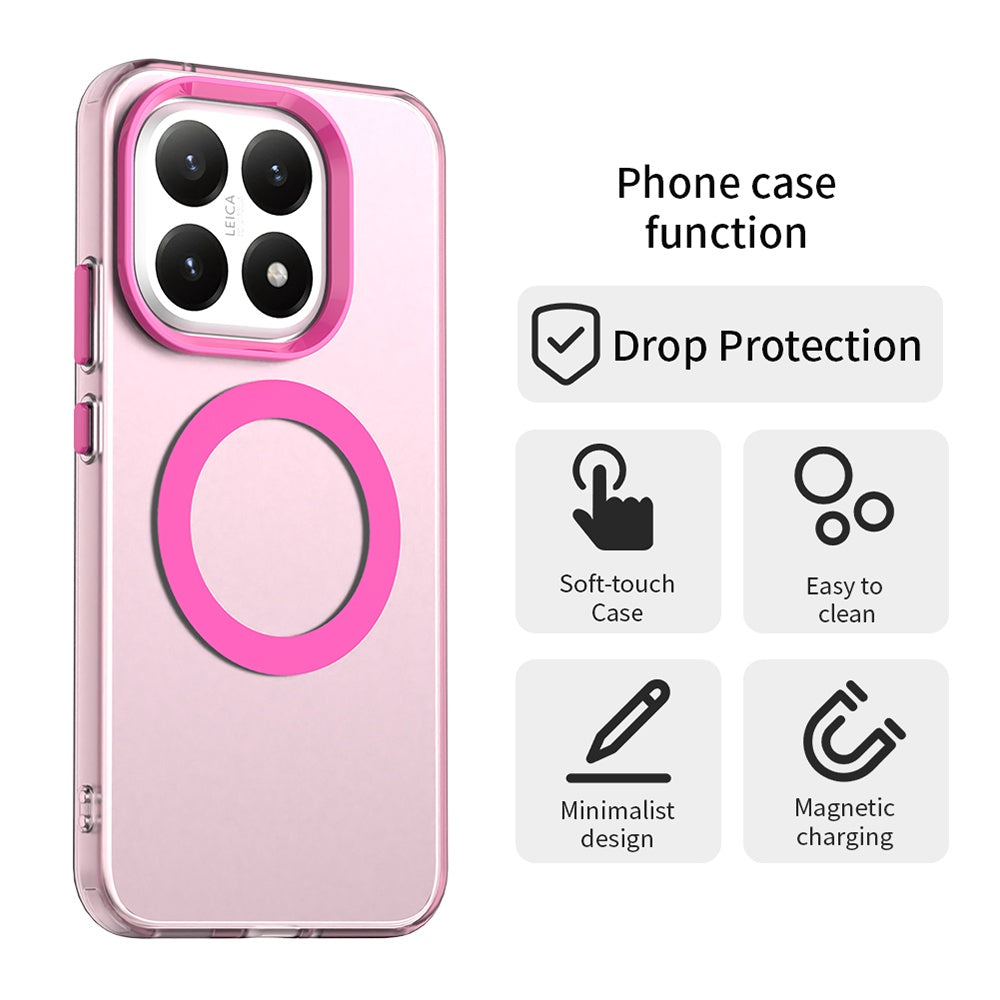 Husa MagSafe pentru Xiaomi 15T, Techsuit, CandyCase, Roz