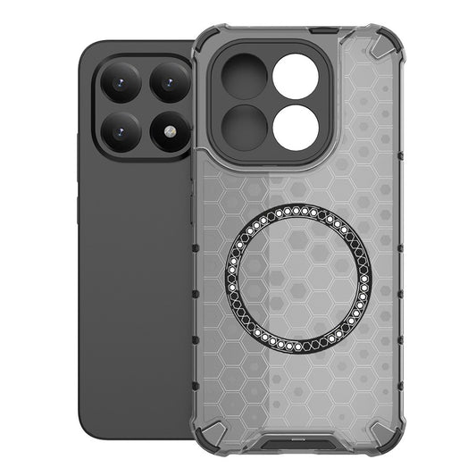 Husa MagSafe pentru Xiaomi 15T, Techsuit, HoneyComb Shield, Neagra