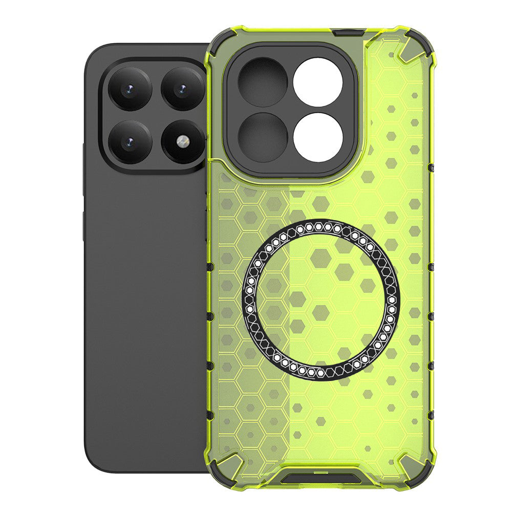 Husa MagSafe pentru Xiaomi 15T, Techsuit, HoneyComb Shield, Verde