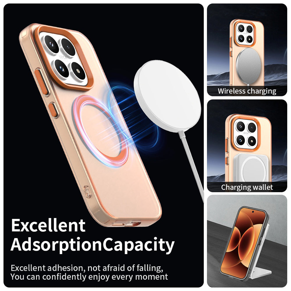 Husa MagSafe pentru Xiaomi 17, Techsuit, CandyCase, Portocalie