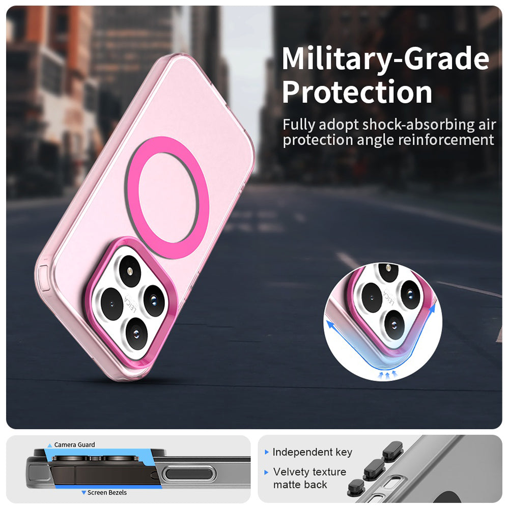 Husa MagSafe pentru Xiaomi 17, Techsuit, CandyCase, Roz