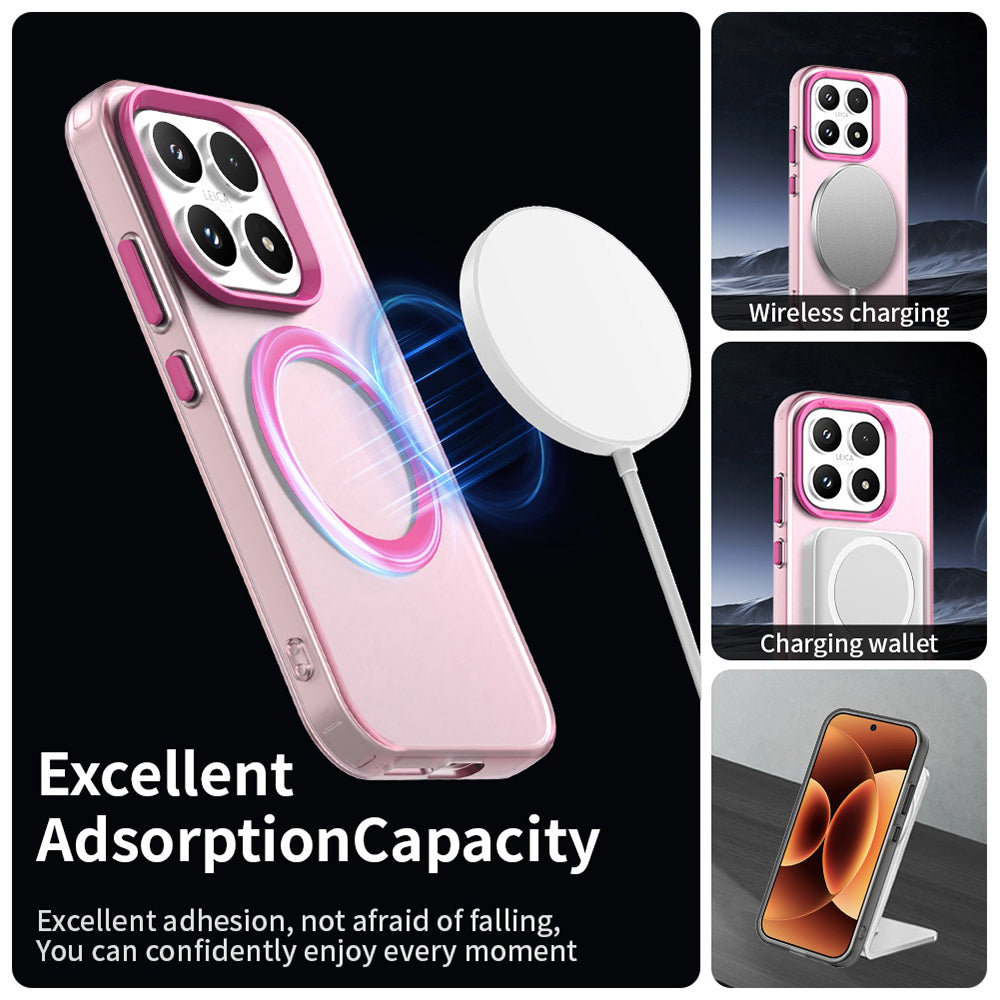 Husa MagSafe pentru Xiaomi 17, Techsuit, CandyCase, Roz