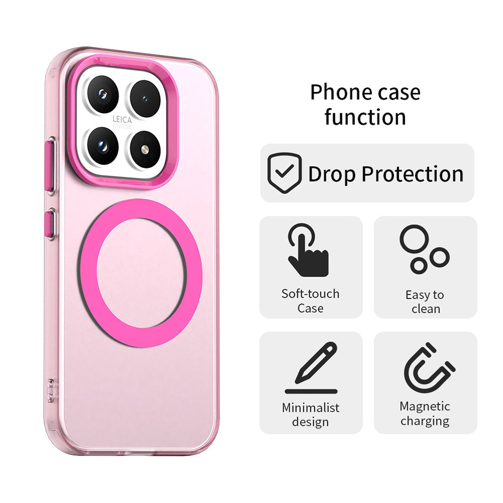 Husa MagSafe pentru Xiaomi 17, Techsuit, CandyCase, Roz