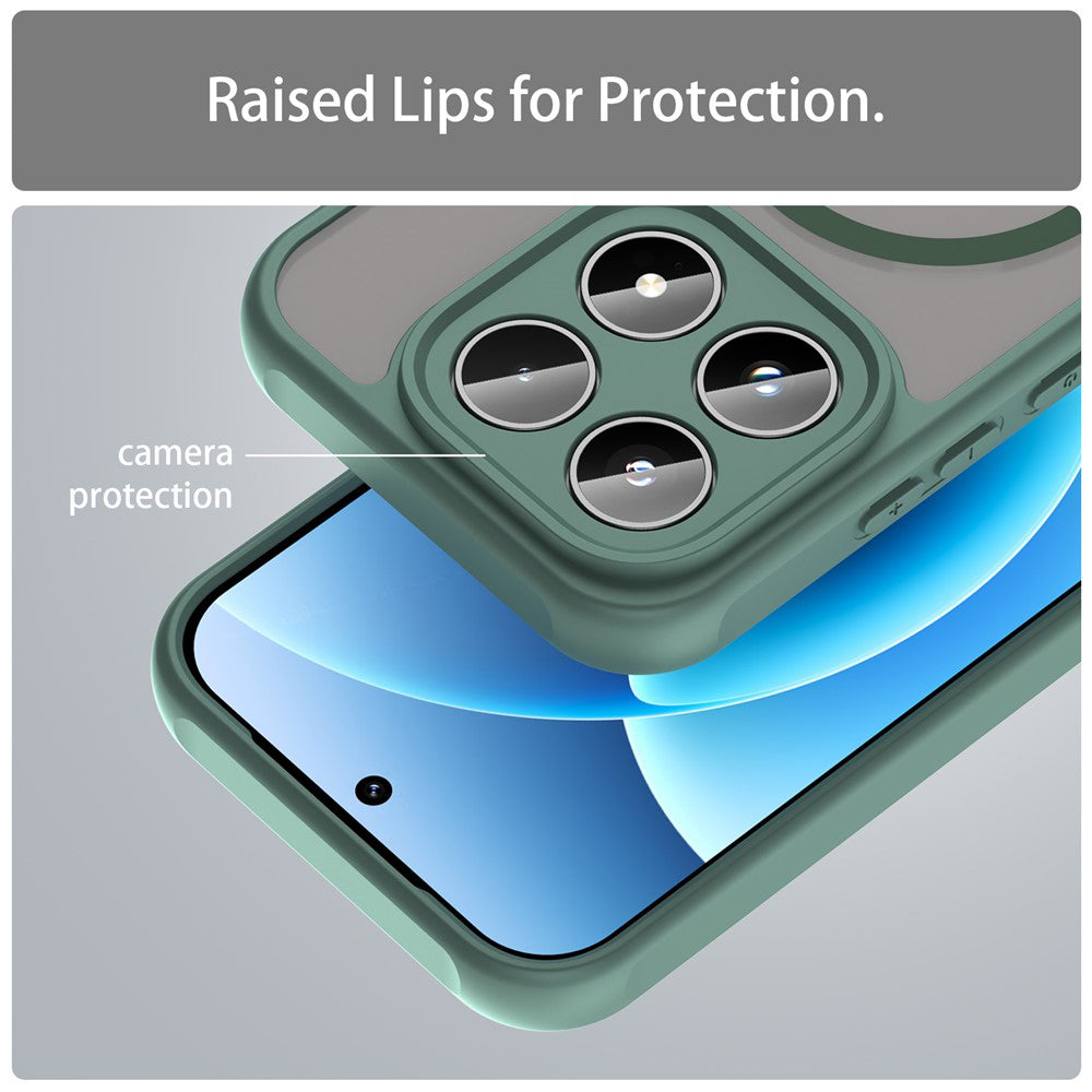 Husa MagSafe pentru Xiaomi 17, Techsuit, HaloFrost II, Verde