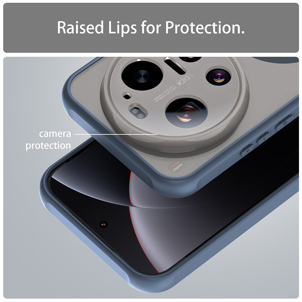 Husa MagSafe pentru Xiaomi 17 Ultra, Techsuit, HaloFrost II, Bleumarin