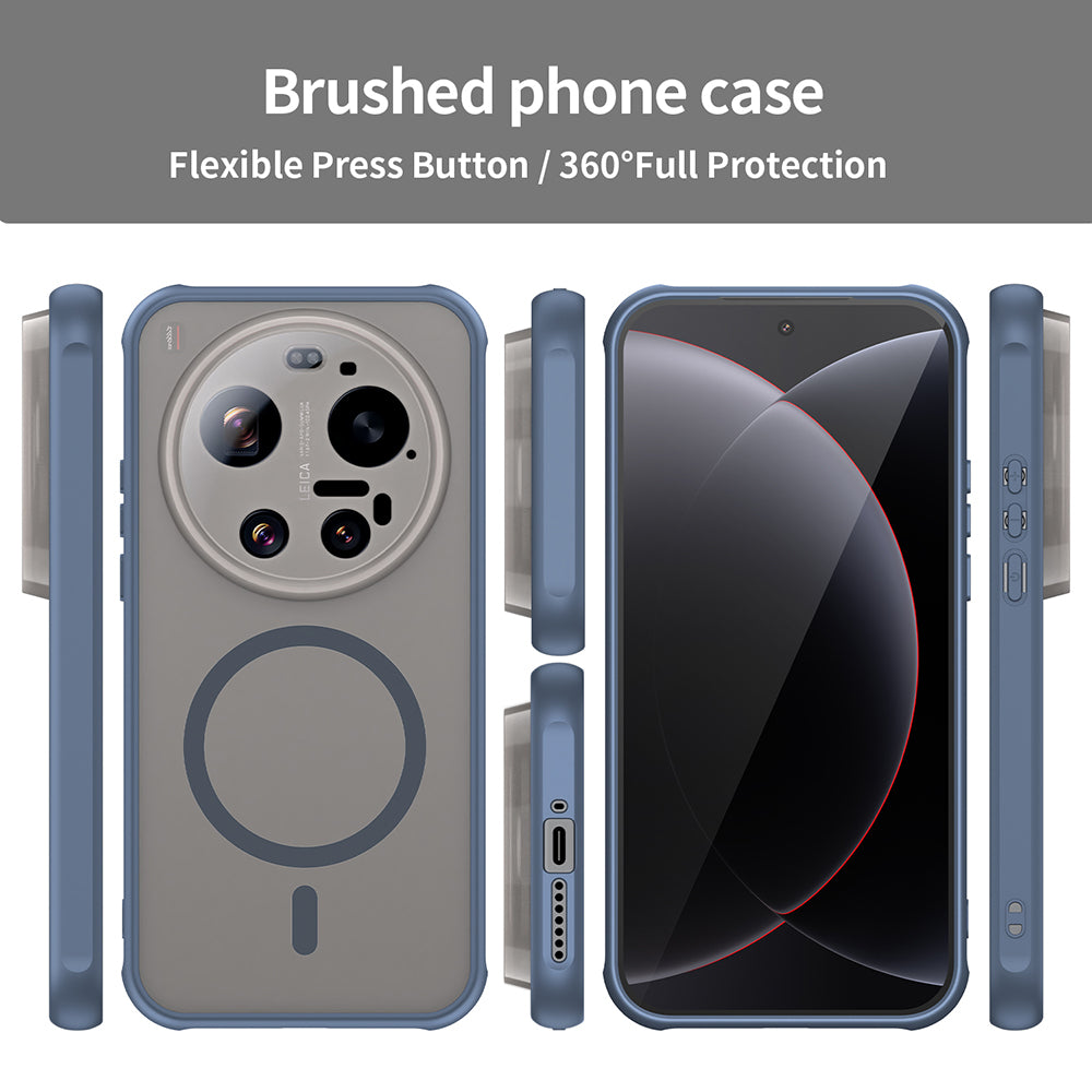 Husa MagSafe pentru Xiaomi 17 Ultra, Techsuit, HaloFrost II, Bleumarin