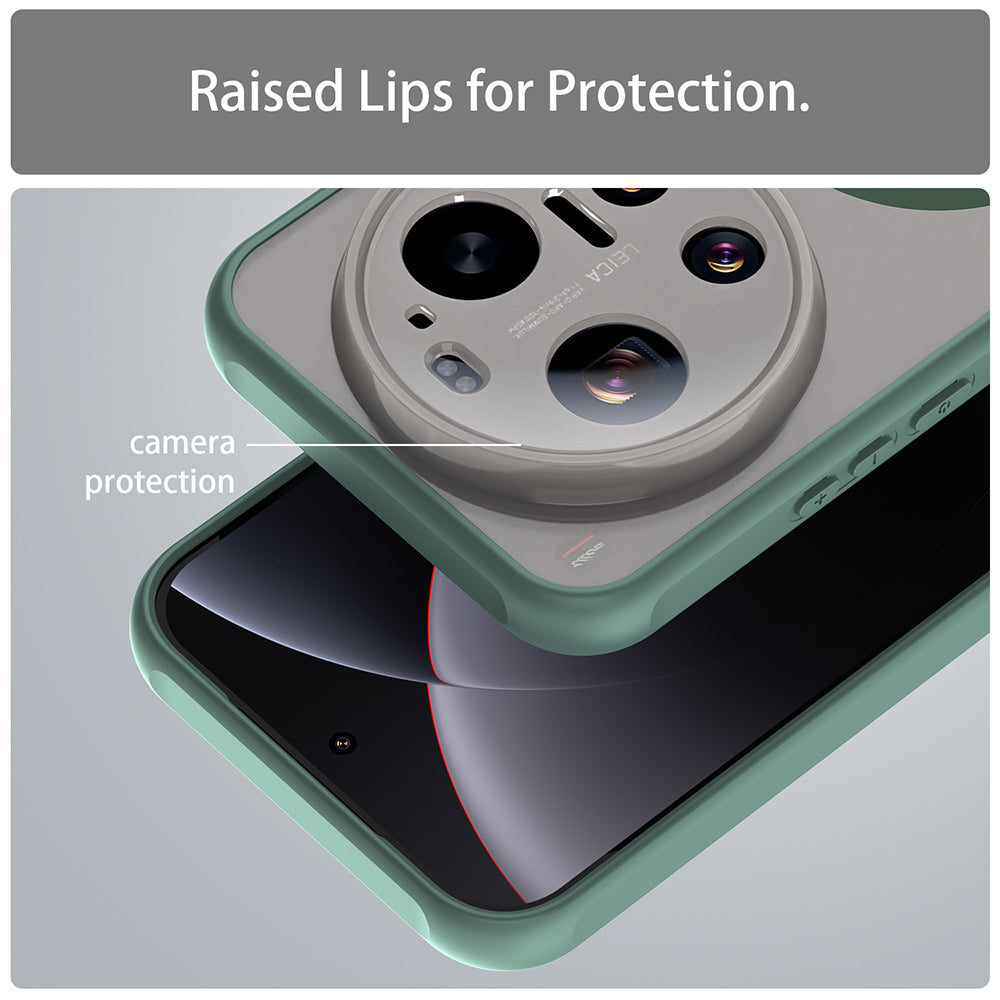 Husa MagSafe pentru Xiaomi 17 Ultra, Techsuit, HaloFrost II, Verde